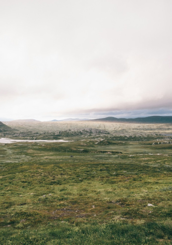 cloudy mountain range